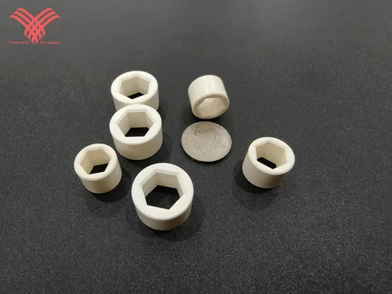 Poor Thermal Conductivity Alumina Ceramic Parts Insulating Resistance Ceramic Shaft Sleeve